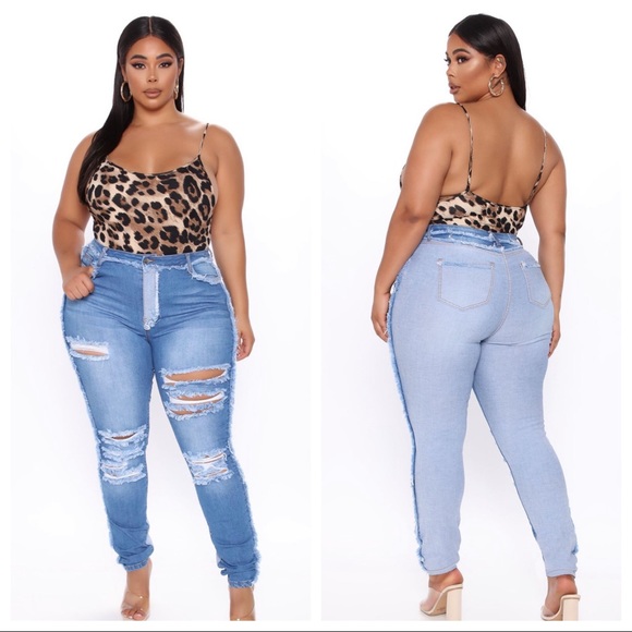 Fashion Nova Denim - Fashion Nova Plus Size Two Tone Skinny Jeans NWT